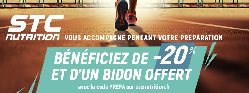 Bénéficiez de -20% et d'un bidon offert avec le code PREPA